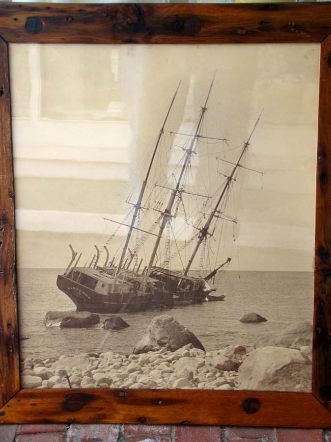 A large original photo of the 1924 'Wreck of the Whaling Bark WANDERER' of New Bedford — image 2